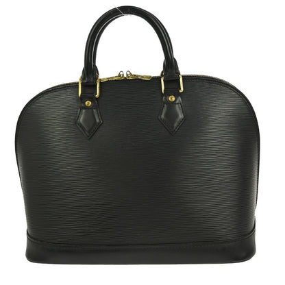 Louis Vuitton Alma Handbag Epi Leather, BLACK, LEATHER, Handbag