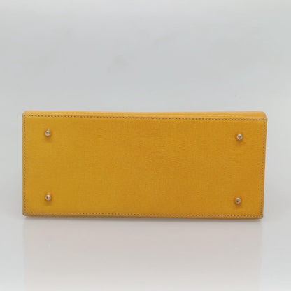 Burberry Vintage Handbag Leather, YELLOW, LEATHER, Handbag