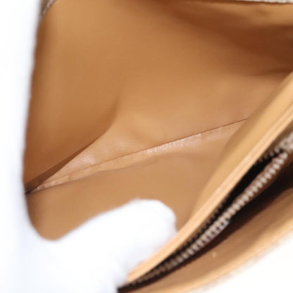 Celine Vintage Macadam Shoulder Bag Canvas, BEIGE, CANVAS, Shoulder bag