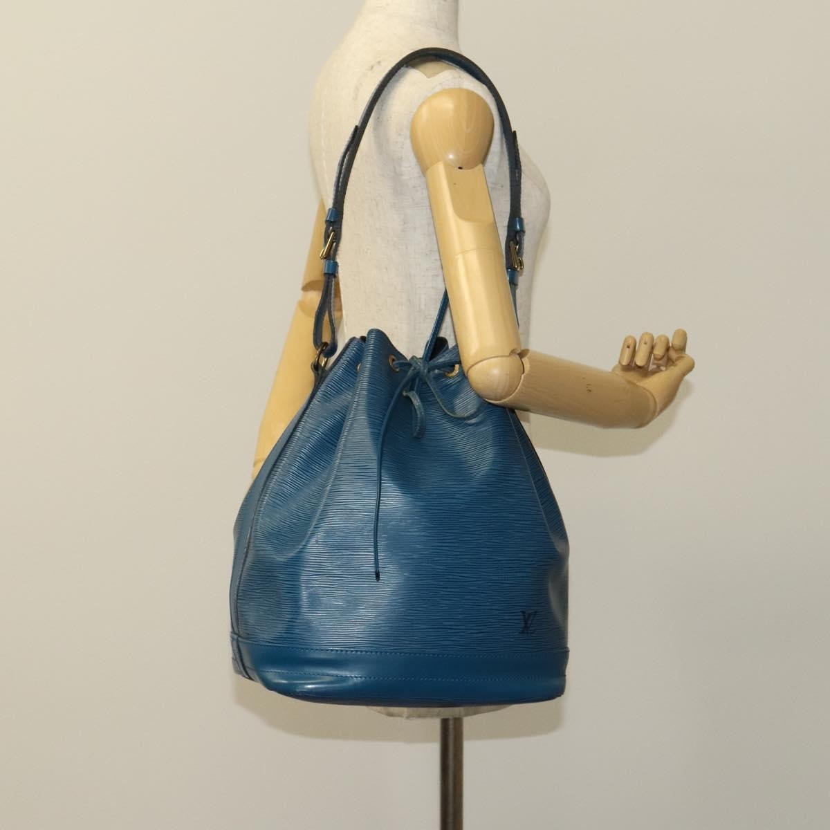 Louis Vuitton Noe Handbag Epi Leather, BLUE, LEATHER, Handbag