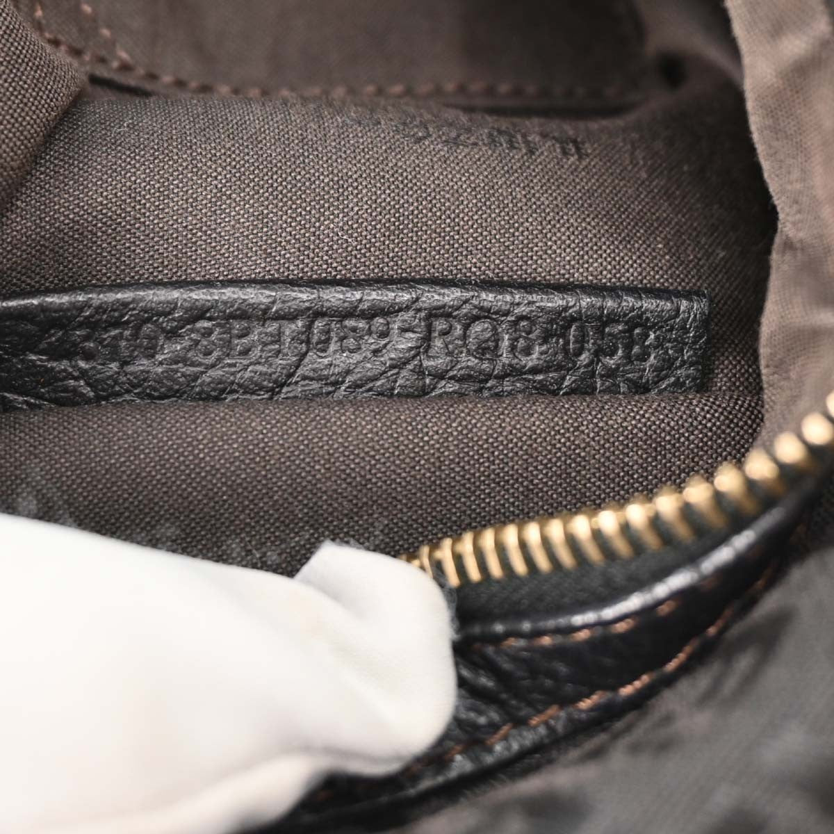 Fendi Vintage F Charm Messenger Bag Zucchino Canvas, BLACK, CANVAS, Shoulder bag