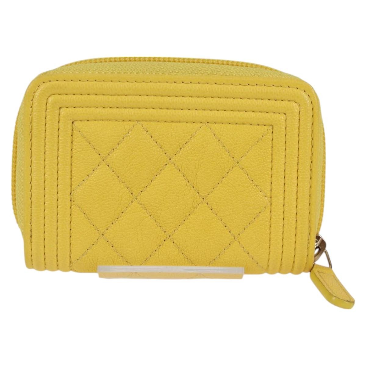Chanel Compact Boy Wallet Caviar, GOLD, LEATHER, Wallets