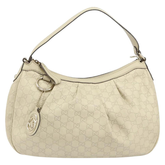 Gucci Sukey Hobo Guccissima Leather, ECRU, LEATHER, Shoulder bag