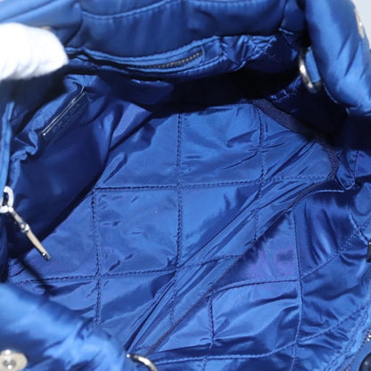 Prada Bomber Tote Tessuto, BLUE, NYLON, Tote bag