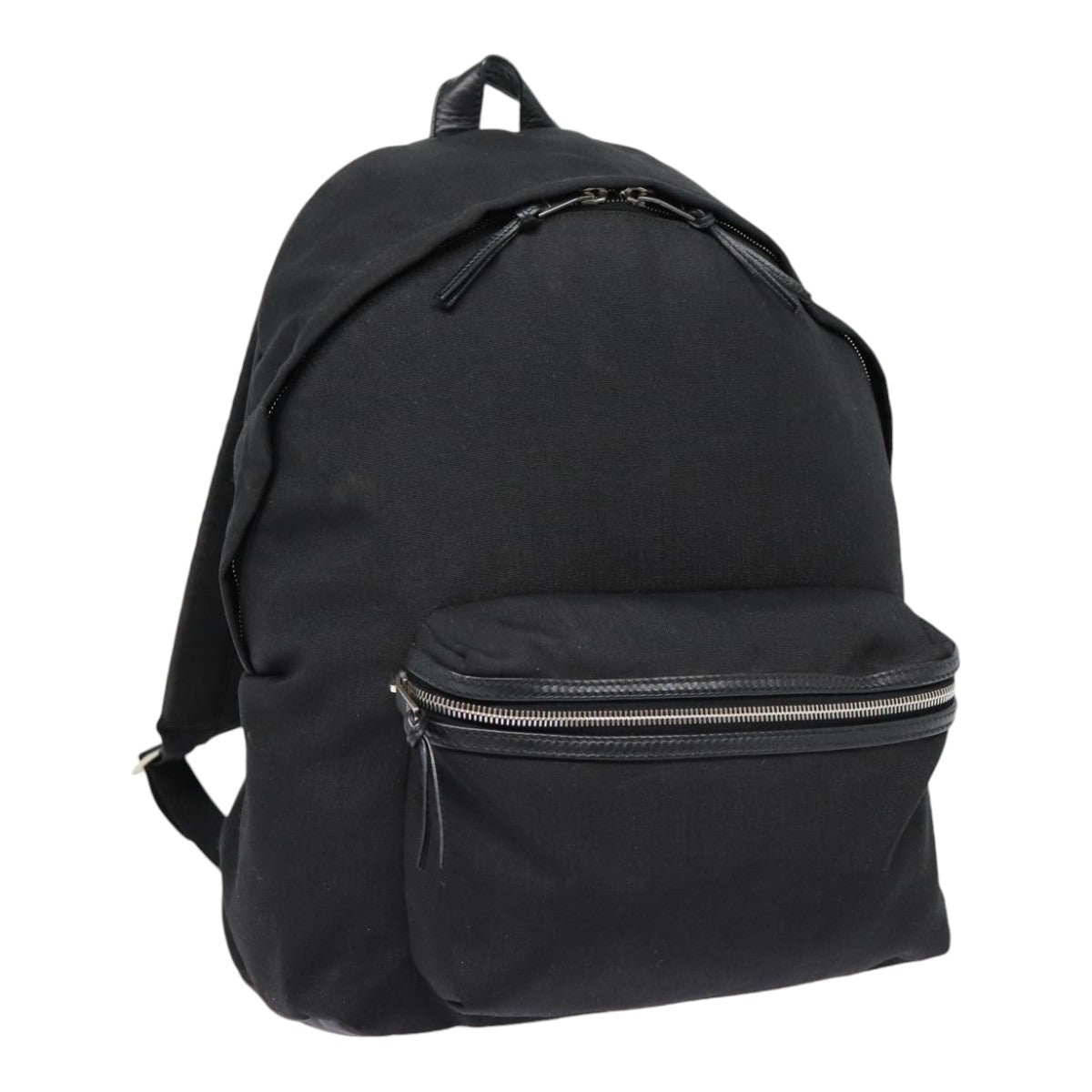 Saint Laurent City Backpack Canvas, BLACK, CANVAS, Backpack