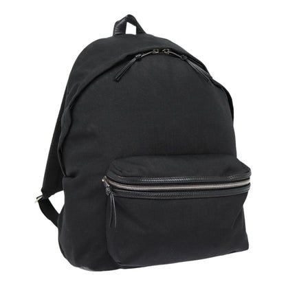 Saint Laurent City Backpack Canvas, BLACK, CANVAS, Backpack