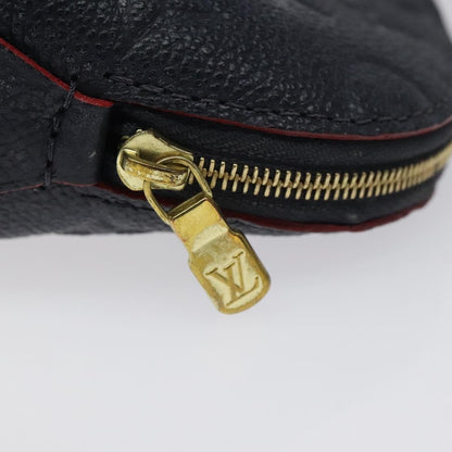 Louis Vuitton Cosmetic Pouch Monogram Empreinte Leather, NAVY, LEATHER, Toiletry Case