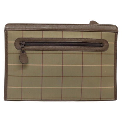 Burberry Nova check Pochette Canvas, BEIGE, CANVAS, Clutche & pouche