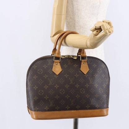 Louis Vuitton Alma Handbag Monogram Canvas, BROWN, CANVAS, Handbag