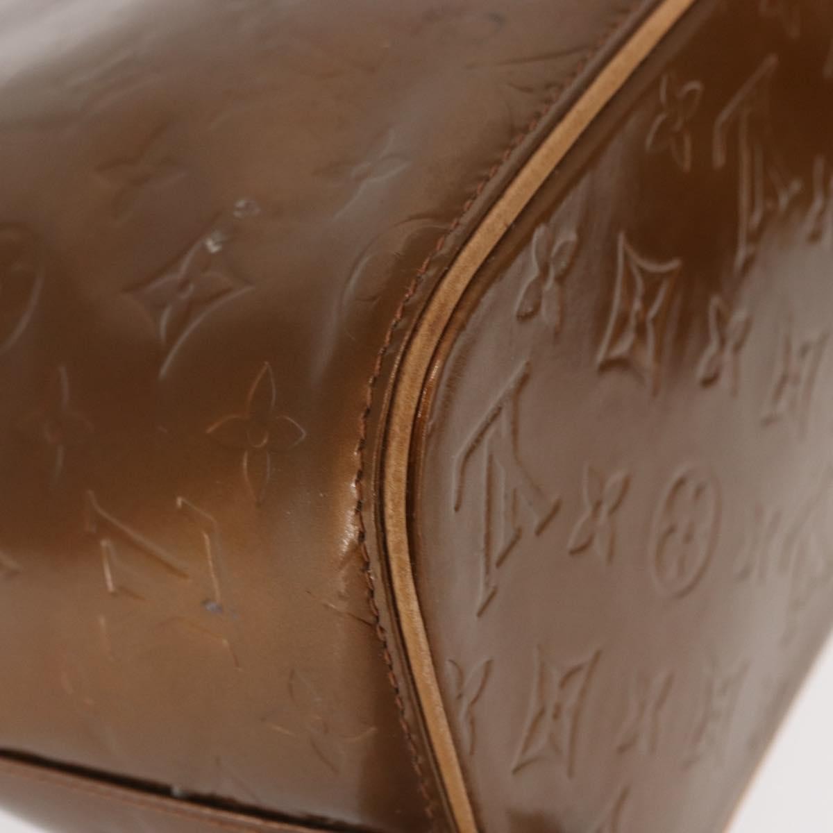 Louis Vuitton Houston Handbag Monogram Vernis, BROWN, PATENT_LEATHER, Handbag