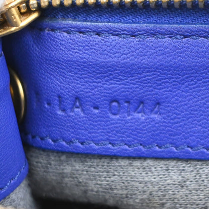 Celine Trio Crossbody Bag Leather, Blue, Leather, Shoulder Bag