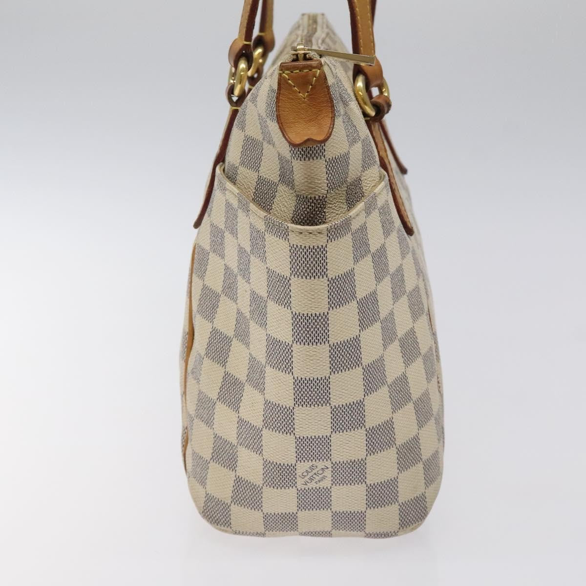 Louis Vuitton Totally Handbag Damier, WHITE, CANVAS, Handbag