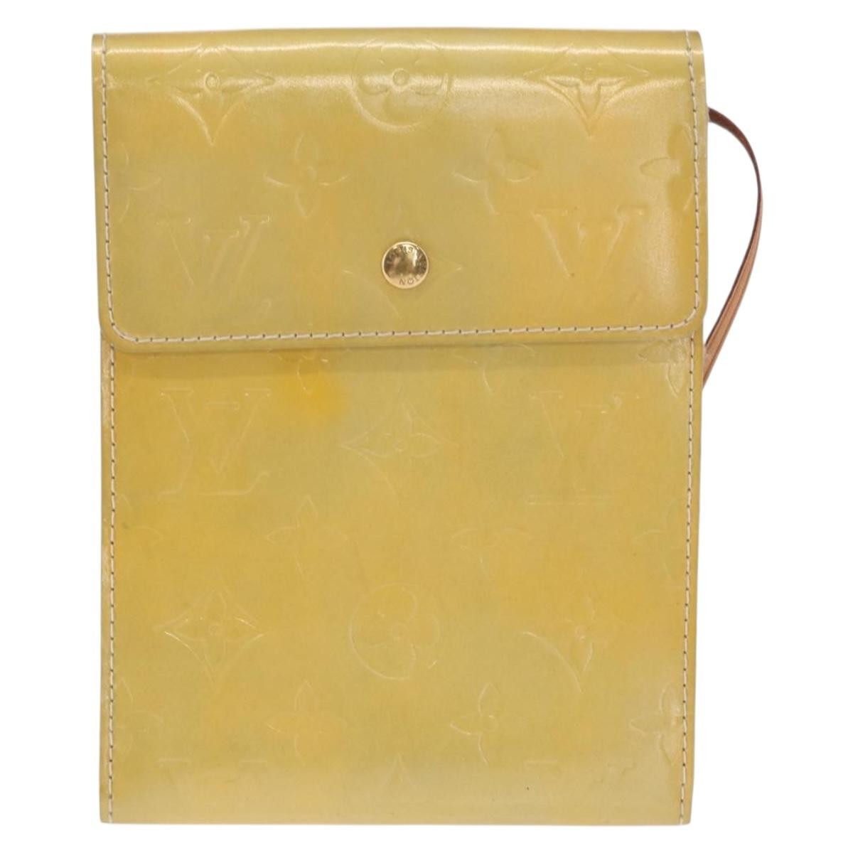 Louis Vuitton Mott Handbag Monogram Vernis, BEIGE, PATENT_LEATHER, Clutche & pouche