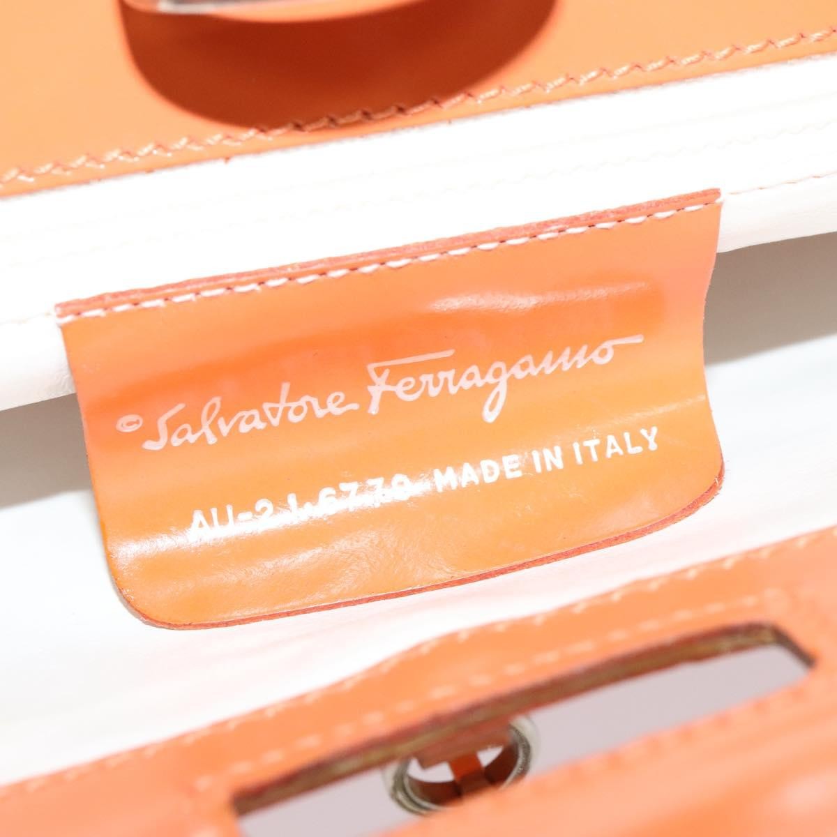 Salvatore Ferragamo Vintage Shoulder Bag Nylon, ORANGE, NYLON, Shoulder bag