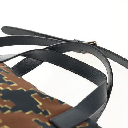 Prada Vintage Handbag Tessuto, BROWN, NYLON, Handbag