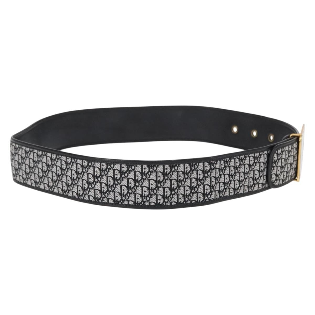 Christian Dior Vintage belt Canvas, BLACK, CANVAS, Belts