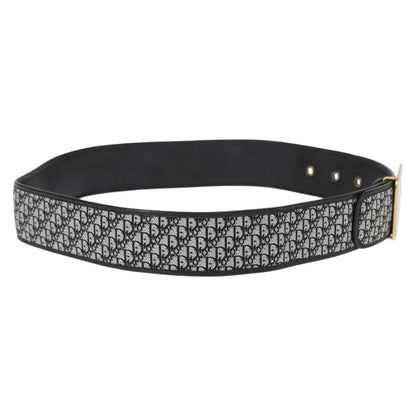 Christian Dior Vintage belt Canvas, BLACK, CANVAS, Belts