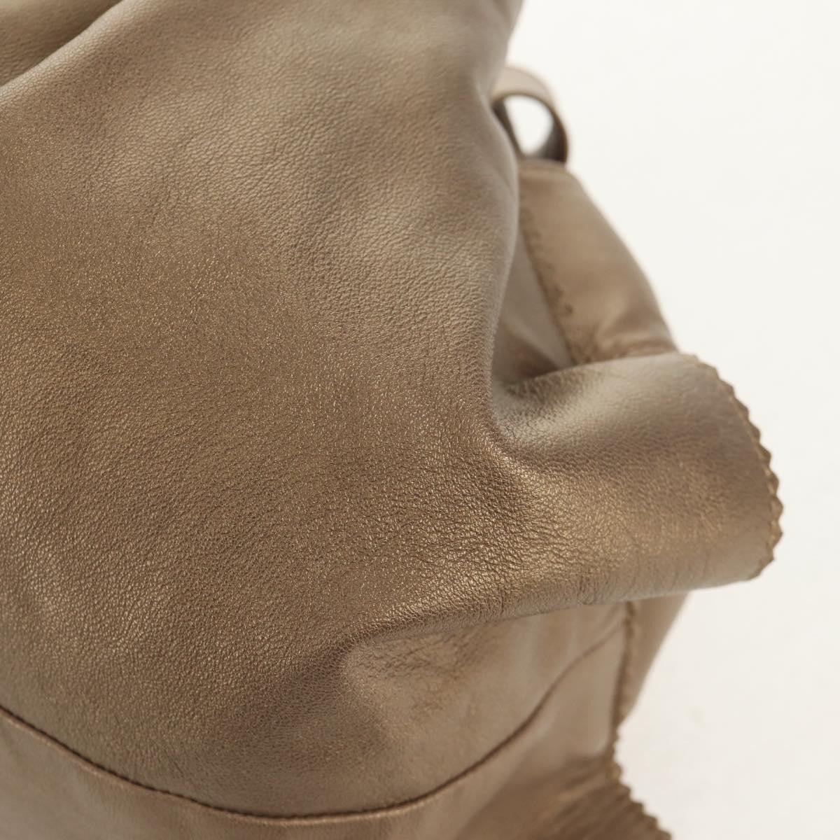 Loewe Anagram Logo Nappa Aire Hand Bag Leather, GOLD, LEATHER, Handbag