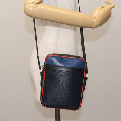 Louis Vuitton Danube Handbag Epi Leather, NAVY, LEATHER, Handbag