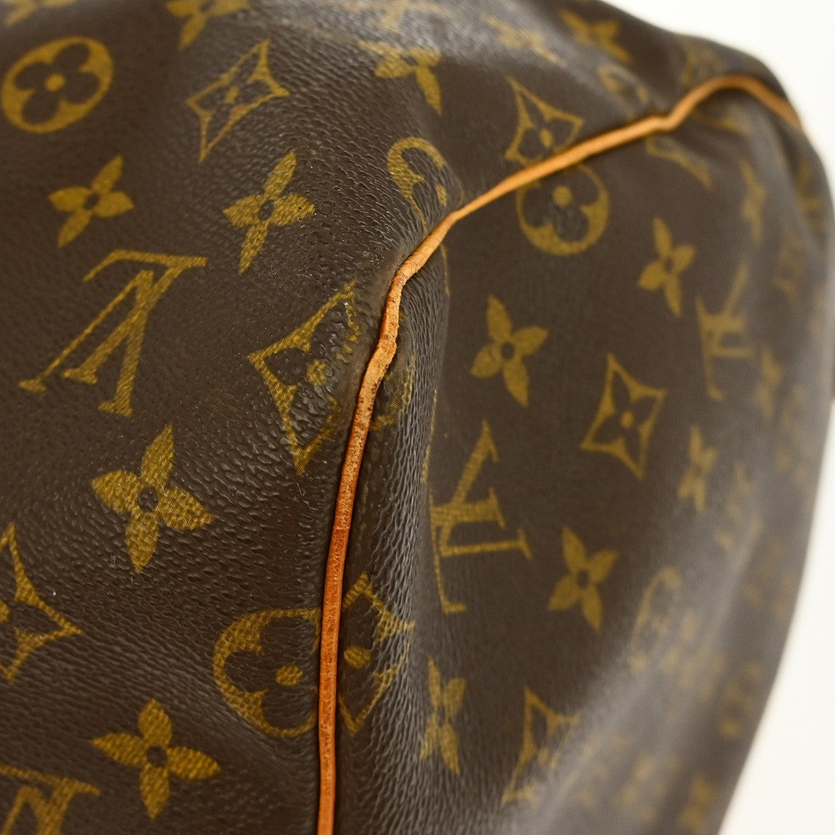 Louis Vuitton Keepall Bag Monogram Canvas, BROWN, CANVAS, Travel bag