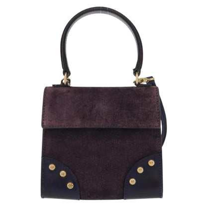 Celine Handbag Suede, PURPLE, SUEDE, Handbag