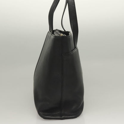 Burberry Tote Leather, BLACK, LEATHER, Tote bag