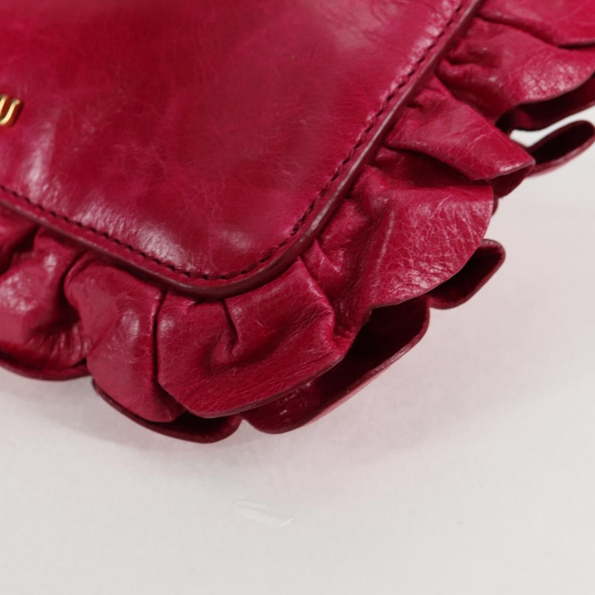 Miu Miu Shoulder Bag Leather, PINK, LEATHER, Shoulder bag