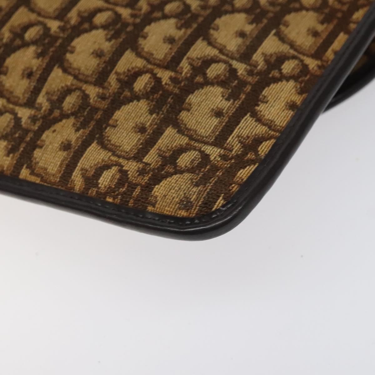 Christian Dior Vintage Trotter Shoulder Bag Canvas, BROWN, CANVAS, Shoulder bag