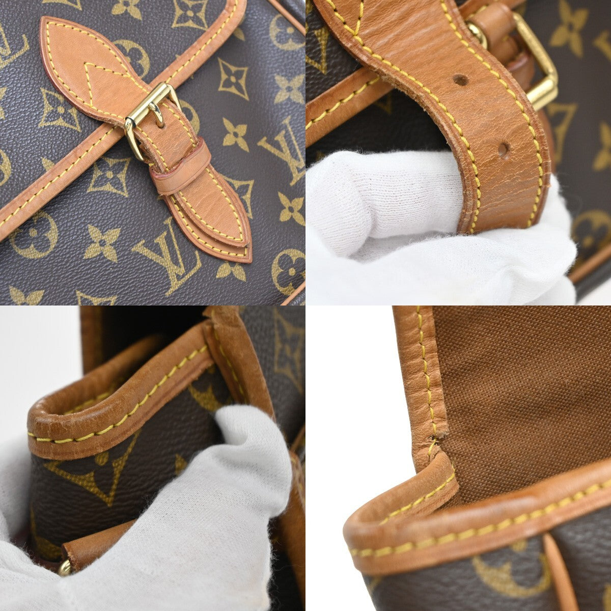 Louis Vuitton Sac Gibeciere Messenger Bag Monogram Canvas, BROWN, CANVAS, Crossbody bag