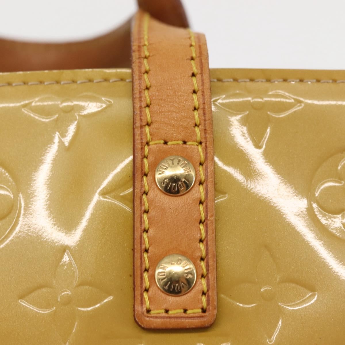 Louis Vuitton Reade Handbag Monogram Vernis, BEIGE, PATENT_LEATHER, Handbag