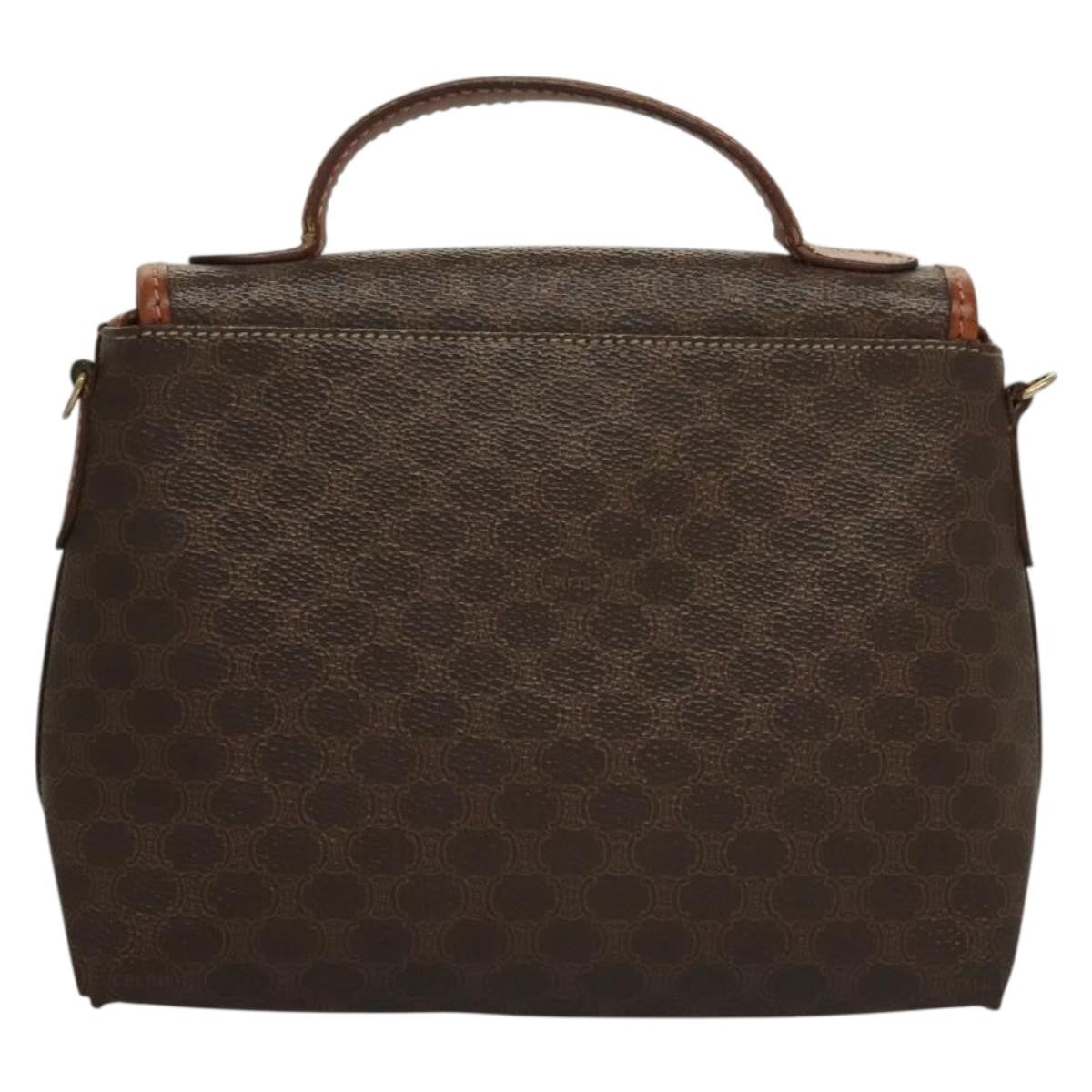 Celine Triomphe vintage handbag Macadam canvas, BROWN, CANVAS, Handbag