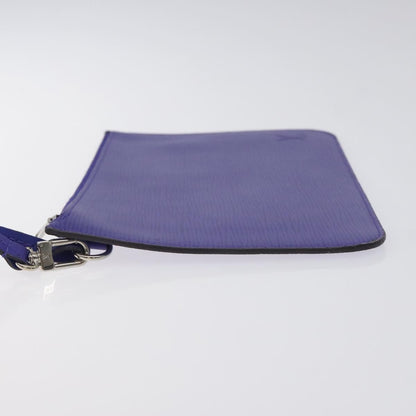 Louis Vuitton Neverfull Pochette Epi Leather, PURPLE, LEATHER, Tote bag