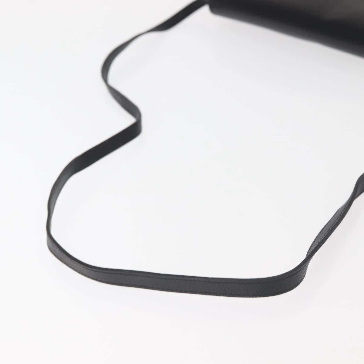 Christian Dior Vintage Full Flap Bag Leather, BLACK, LEATHER, Shoulder bag