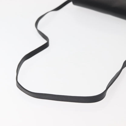 Christian Dior Vintage Full Flap Bag Leather, BLACK, LEATHER, Shoulder bag