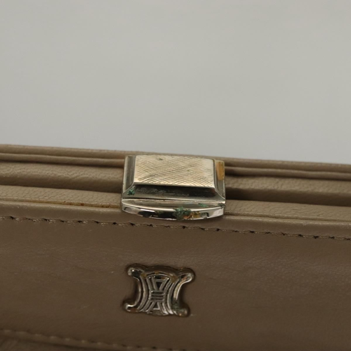 Celine Handbag Leather, BEIGE, LEATHER, Handbag