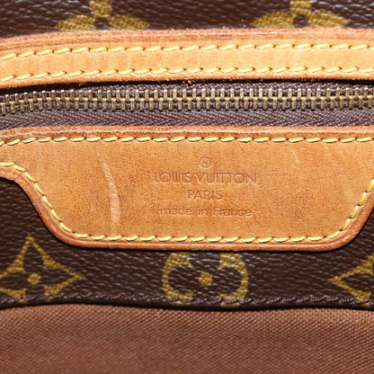 Louis Vuitton Shopping Sac Handbag Monogram Canvas, BROWN, CANVAS, Tote bag