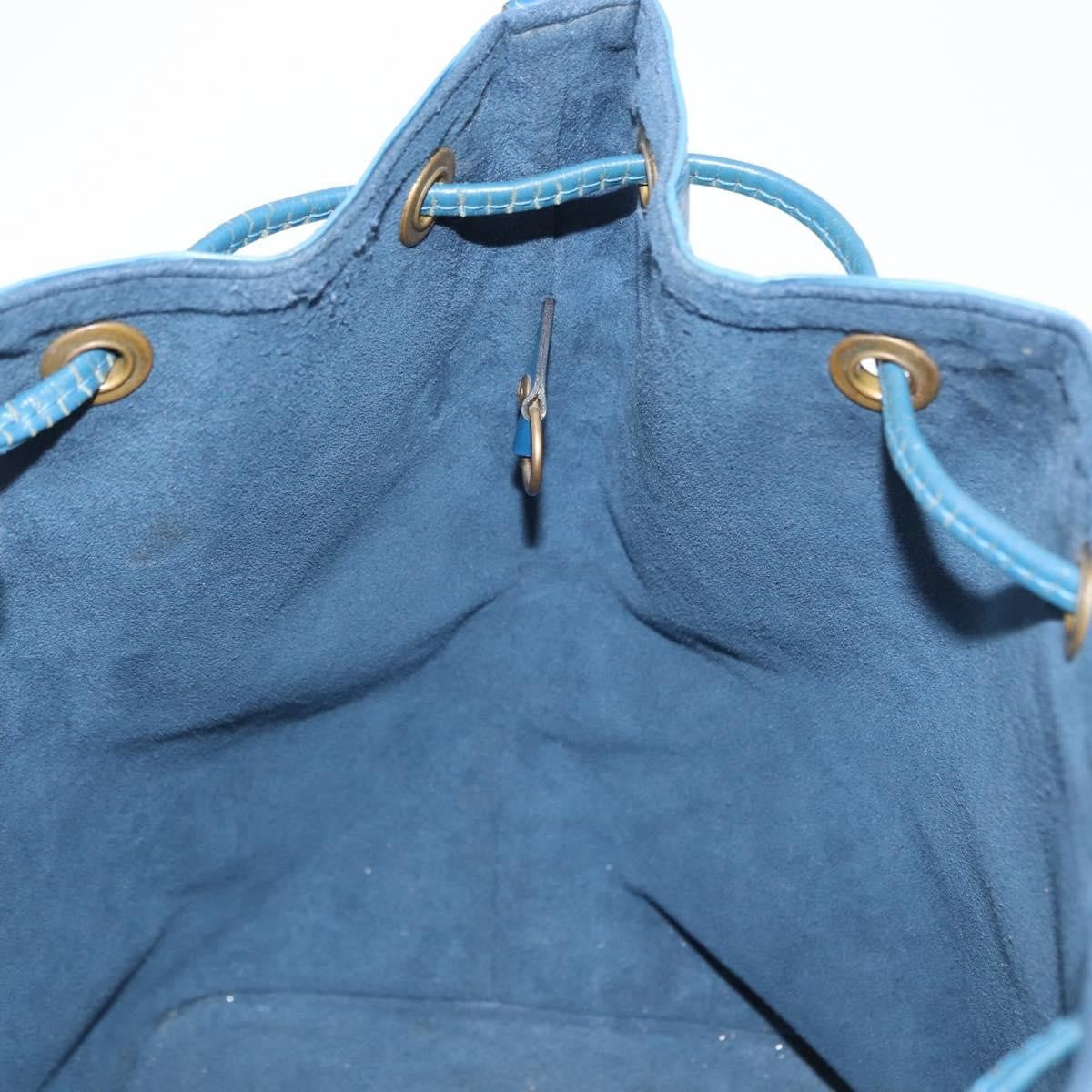 Louis Vuitton Petit Noe Handbag Epi Leather, BLUE, LEATHER, Shoulder bag