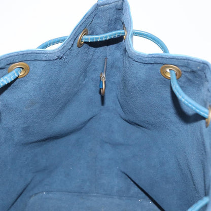 Louis Vuitton Petit Noe Handbag Epi Leather, BLUE, LEATHER, Shoulder bag
