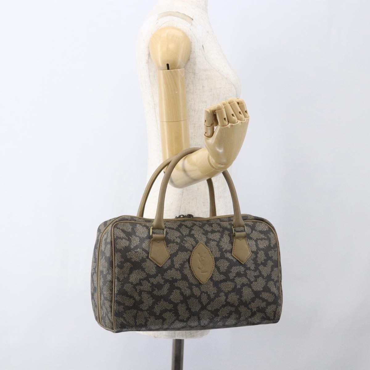 Saint Laurent Vintage Handbag PVC Leather, GRAY, PVC, Handbag