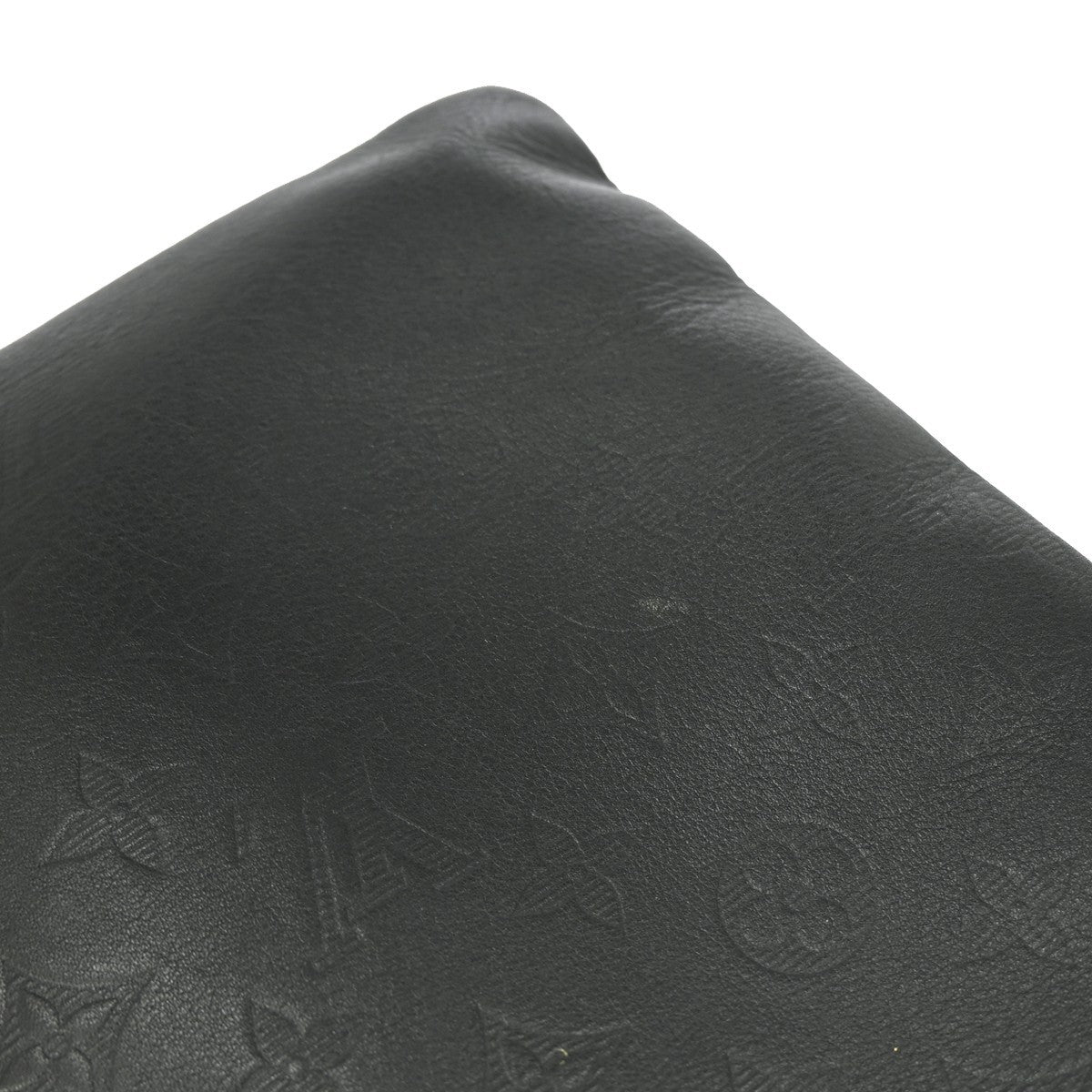 Louis Vuitton Discovery Pochette Monogram Shadow Leather, BLACK, LEATHER, Clutche & pouche