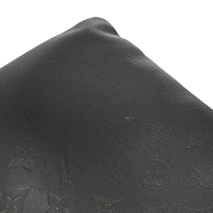 Louis Vuitton Discovery Pochette Monogram Shadow Leather, BLACK, LEATHER, Clutche & pouche