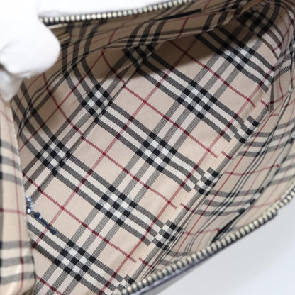 Burberry Vintage Shoulder Bag Leather, NAVY, LEATHER, Shoulder bag