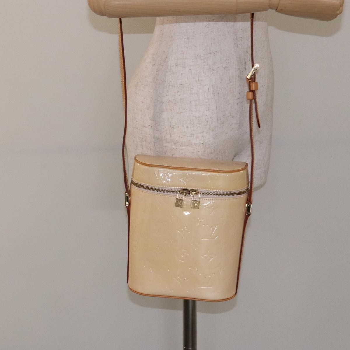 Louis Vuitton Sullivan Handbag Monogram Vernis, BEIGE, PATENT_LEATHER, Handbag