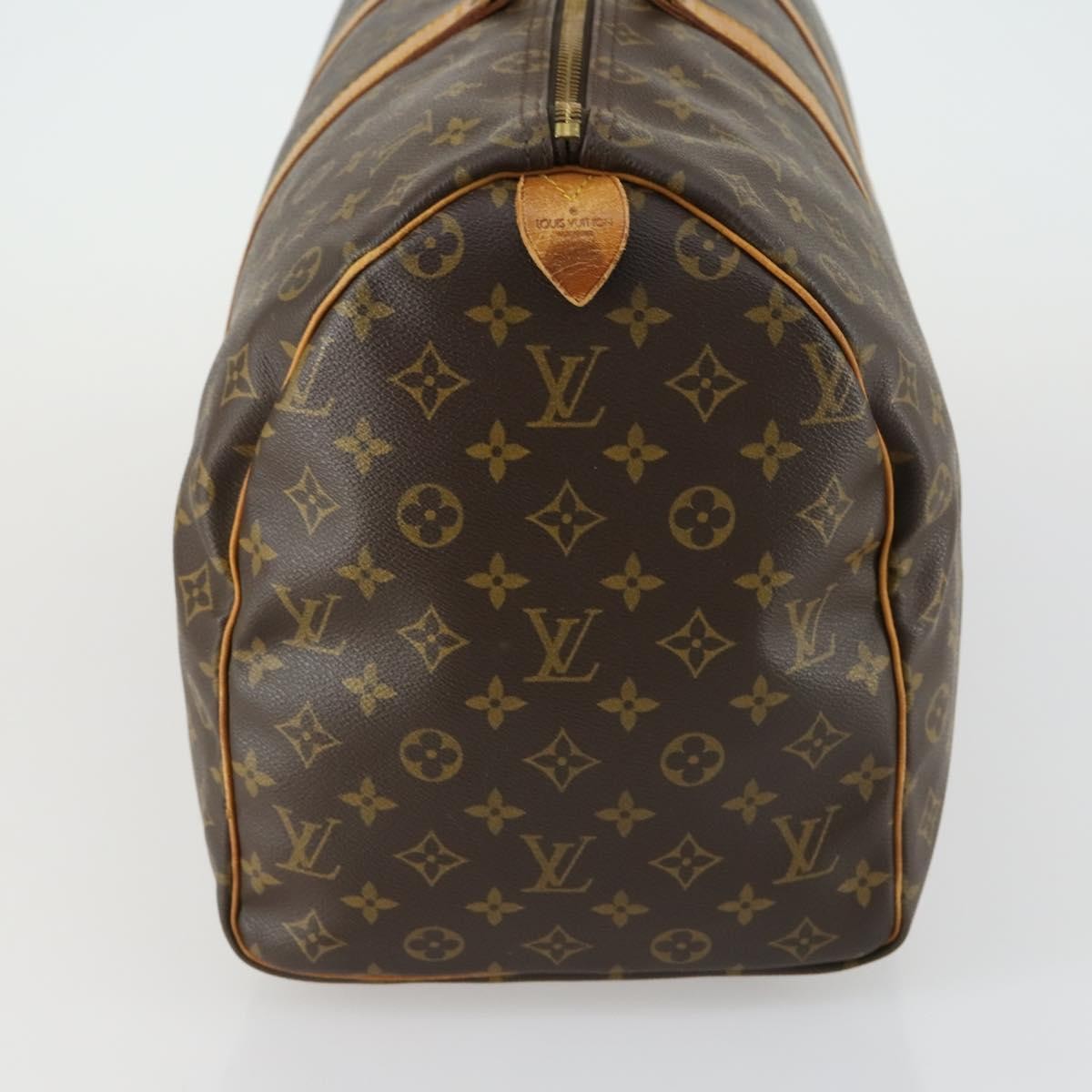 Louis Vuitton Keepall Bag Monogram Canvas, BROWN, CANVAS, Travel bag