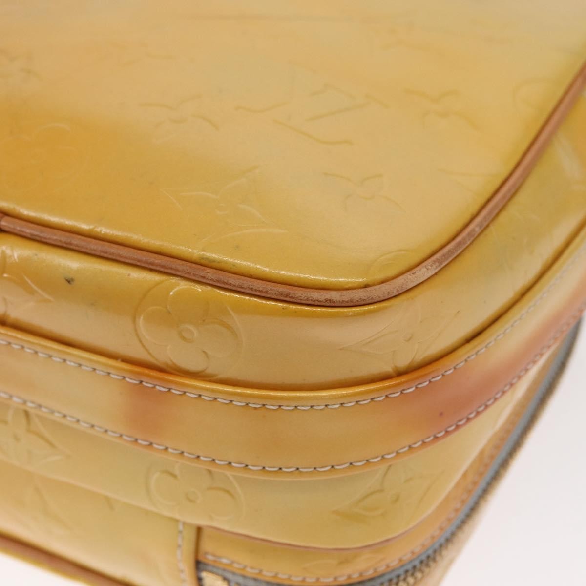 Louis Vuitton Wooster Handbag Monogram Vernis, YELLOW, PATENT_LEATHER, Shoulder bag