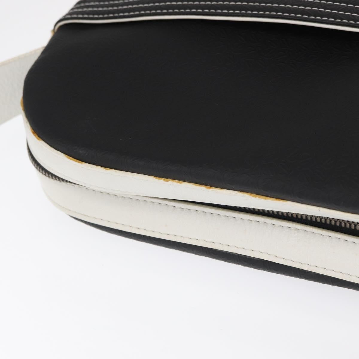 Loewe Anagram Shoulder Bag Leather, BLACK, LEATHER, Shoulder bag