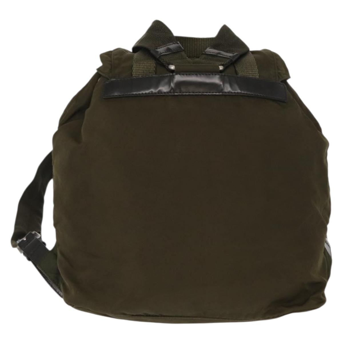 Prada Double Front Pocket Backpack Tessuto, KHAKI, NYLON, Backpack