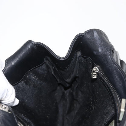 Fendi Vintage Shoulder Bag Leather, BLACK, LEATHER, Shoulder bag