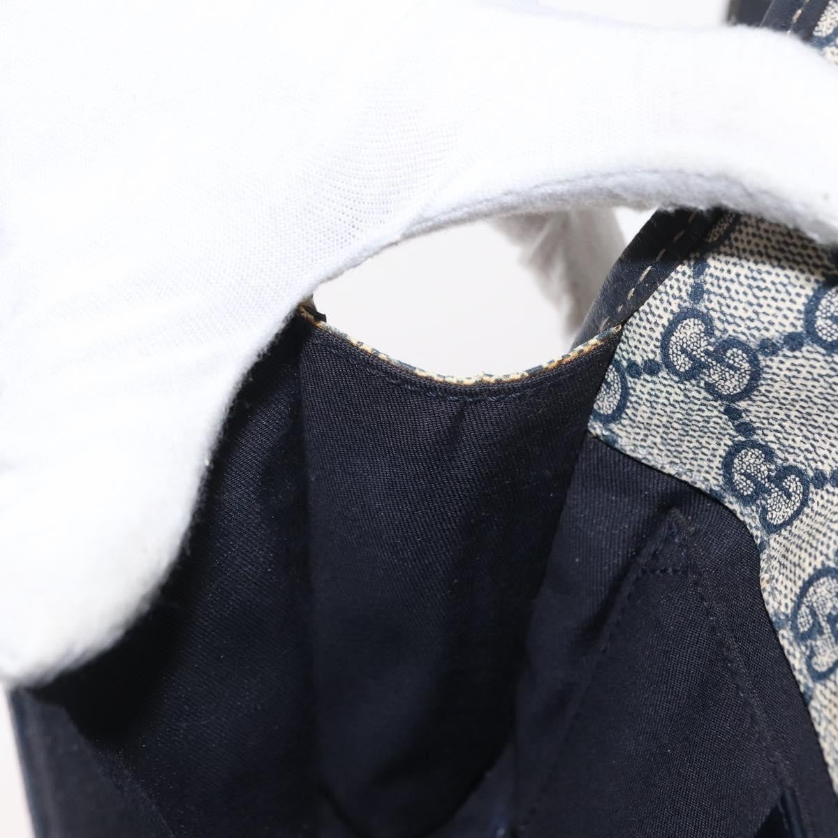 Gucci Vintage Web Belt Bag GG Coated Canvas, NAVY, PVC, Clutche & pouche