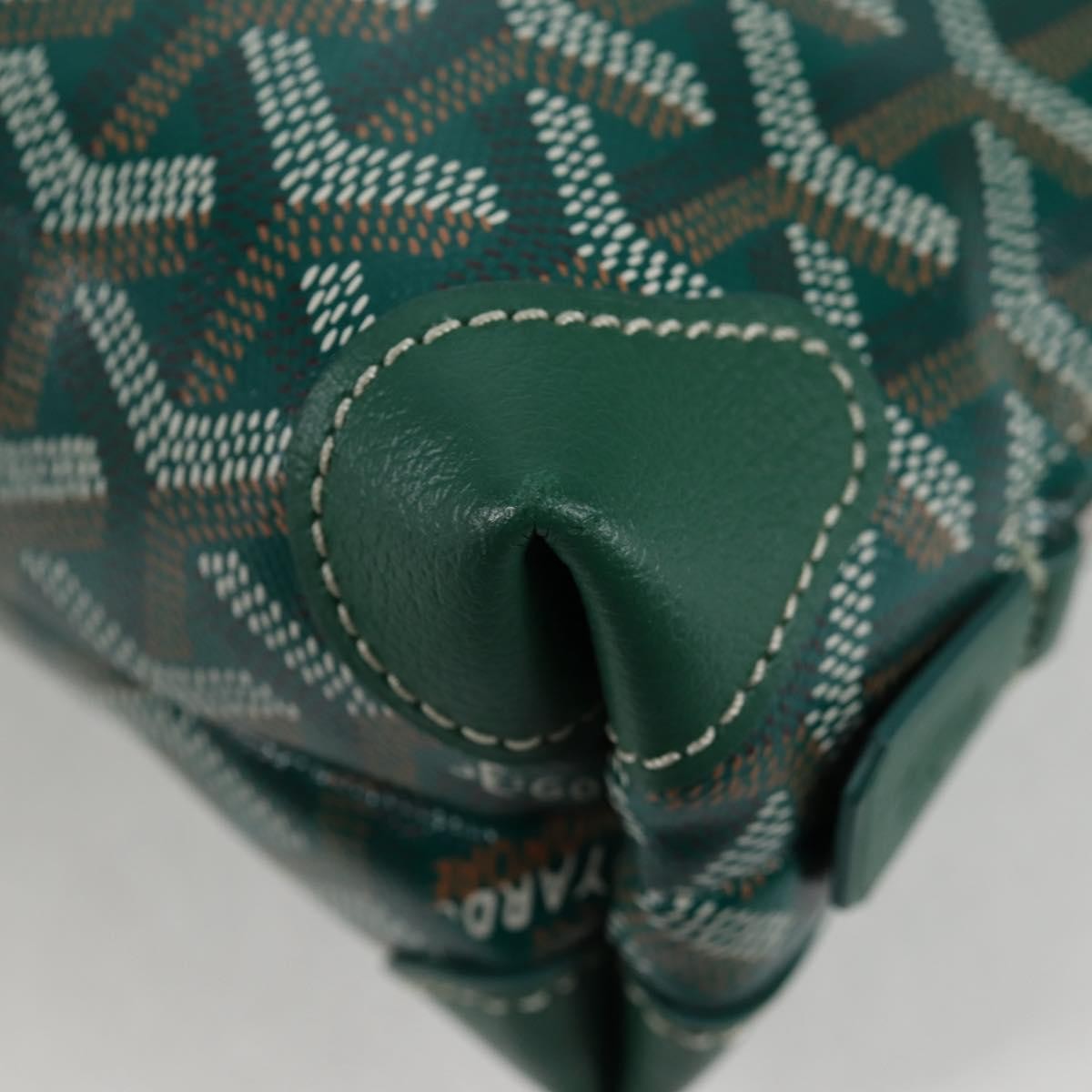 Goyard Vendome cosmetic pouch Canvas, GREEN, CANVAS, Clutche & pouche